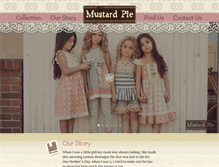 Tablet Screenshot of mustardpieclothing.com